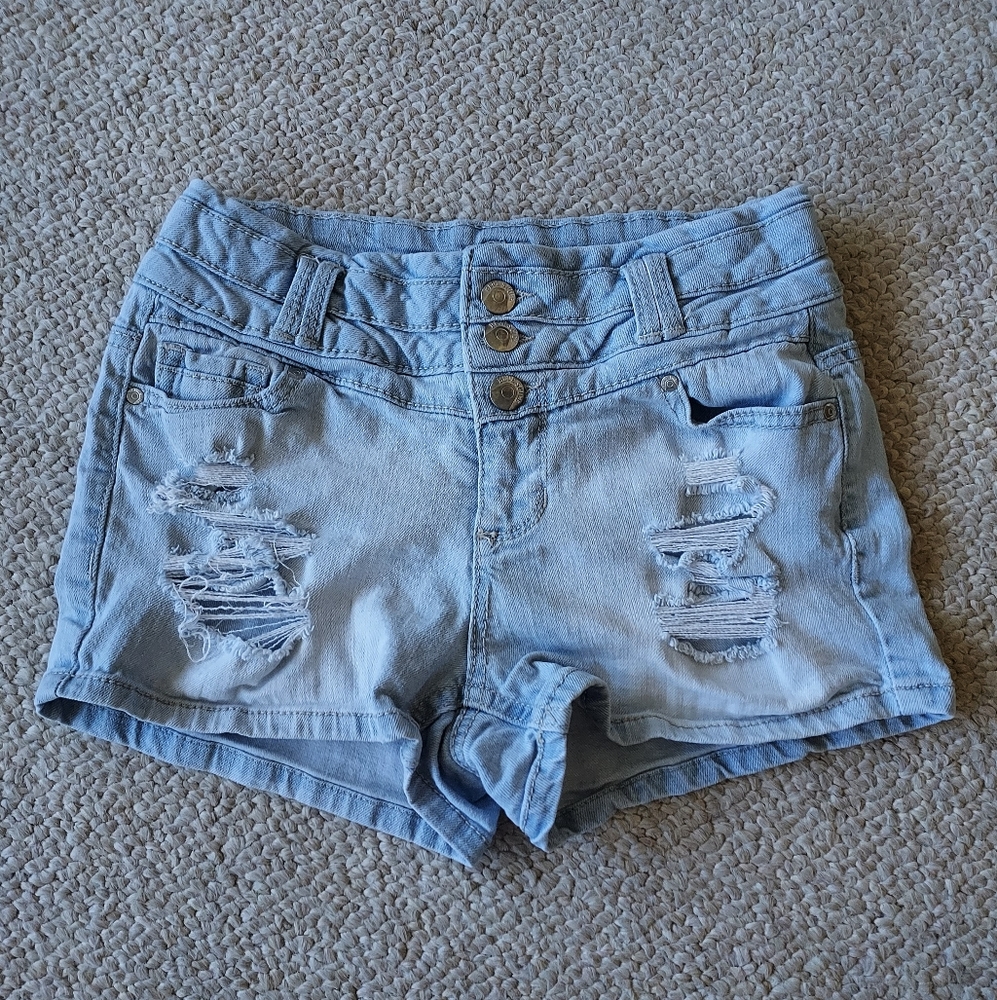 JC Penny Blue Spice Stretch XS Jean Shorts